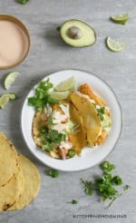 Easy Fish tacos with Frozen Fish Sticks | Kitchen At Hoskins