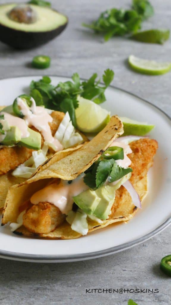 Easy Fish tacos with Frozen Fish Sticks | Kitchen At Hoskins