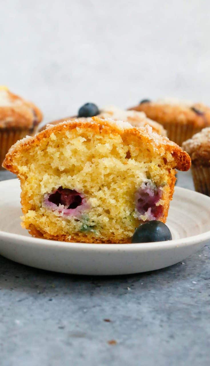 Lemon Blueberry Muffins With Sour Cream Kitchen At Hoskins