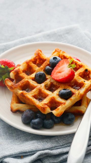 Eggless Waffles - Crispy & Fluffy | KITCHEN @ HOSKINS