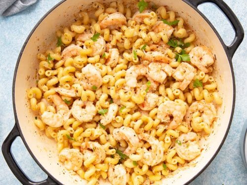 Garlic Shrimp Mac and Cheese