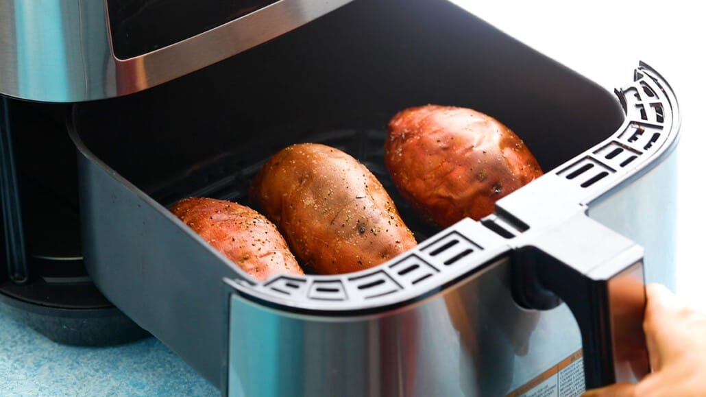 Air Fryer Baked Sweet Potato | Kitchen At Hoskins