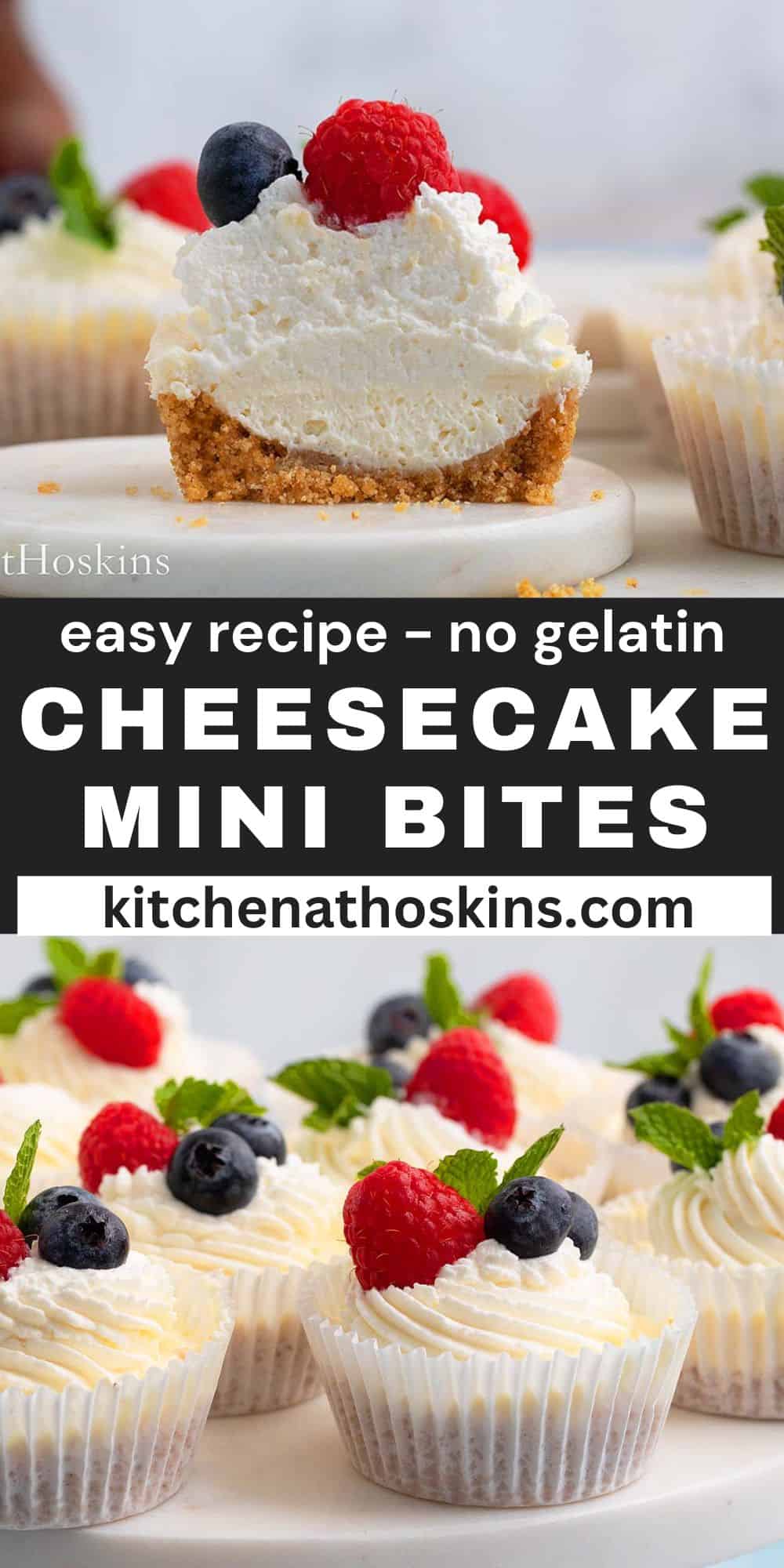 No Bake Mini Cheesecakes | Kitchen At Hoskins