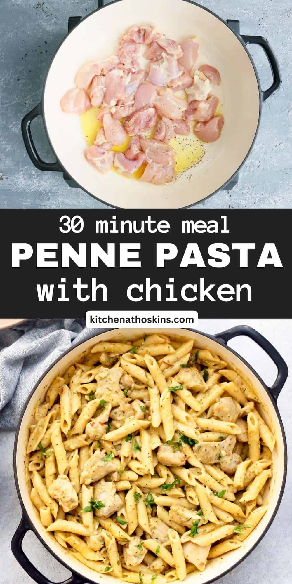 Creamy Chicken Pesto Pasta | Kitchen At Hoskins