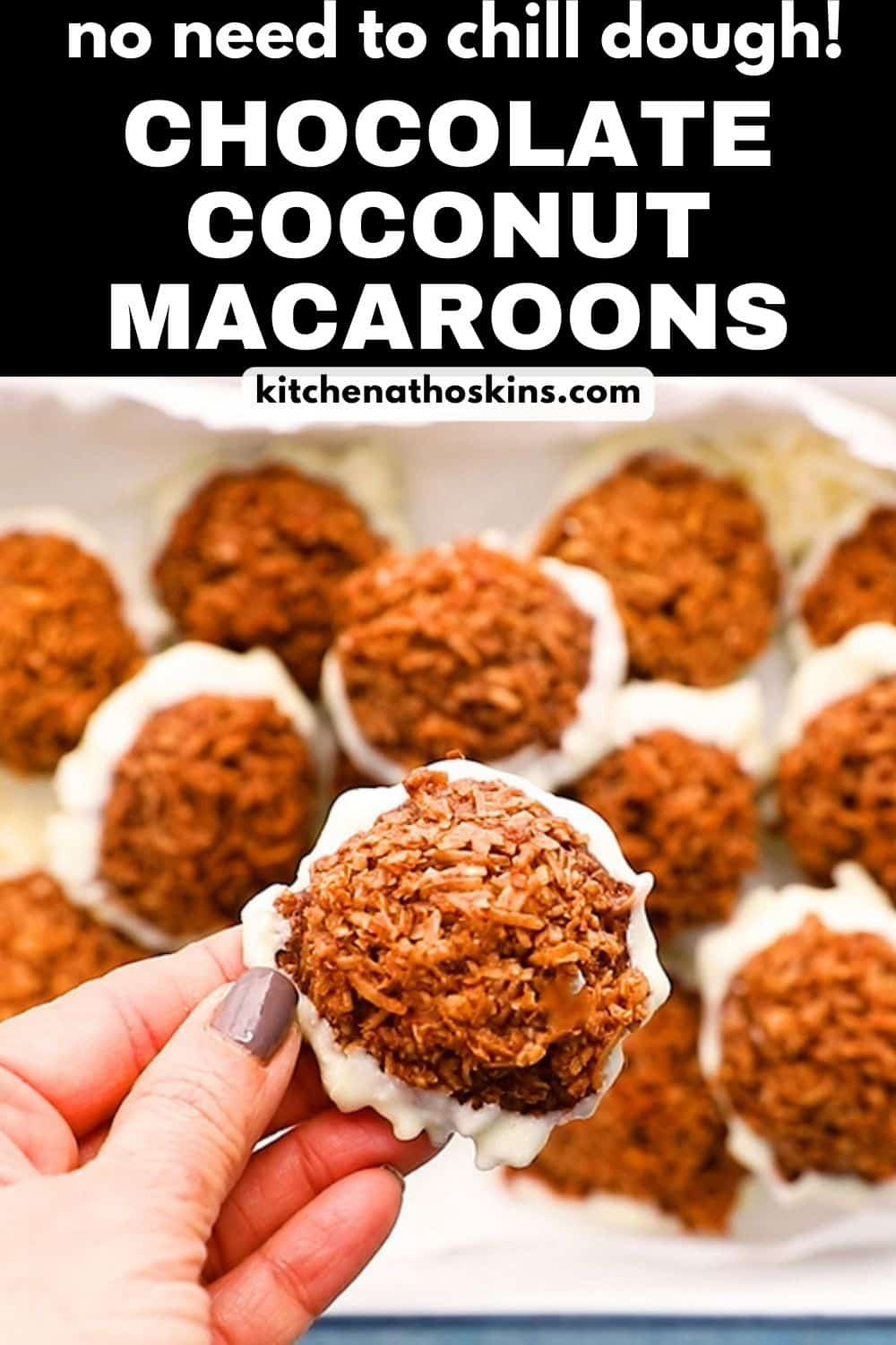 Chocolate Coconut Macaroons | Kitchen At Hoskins
